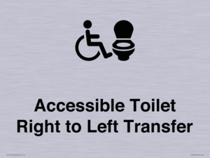Accessible Toilet with Right to Left Transfer